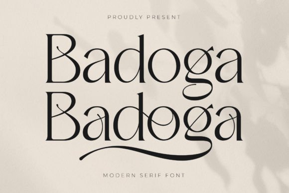 Badoga Serif Font for Handmade and Commercial Projects