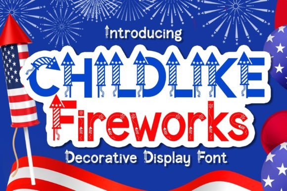 Childlike Fireworks Font for Eye-Catching Design