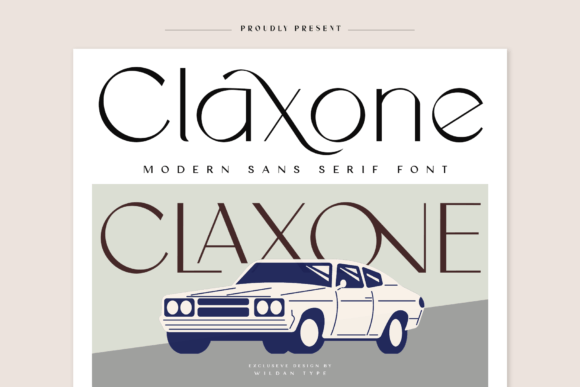 Claxone: A Modern Sans Serif Font for Bold Branding