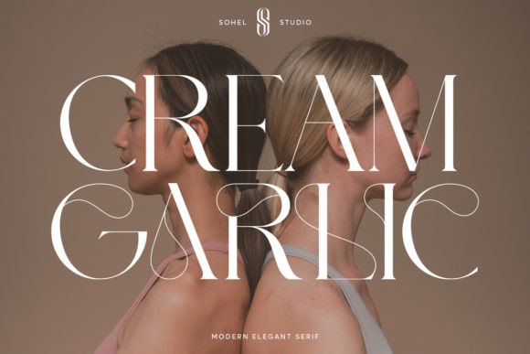 Cream Garlic: A Serif Font for Elegant Editorial Design
