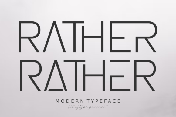 Enhance Your Craft Projects with the Rather Sans Serif Typeface