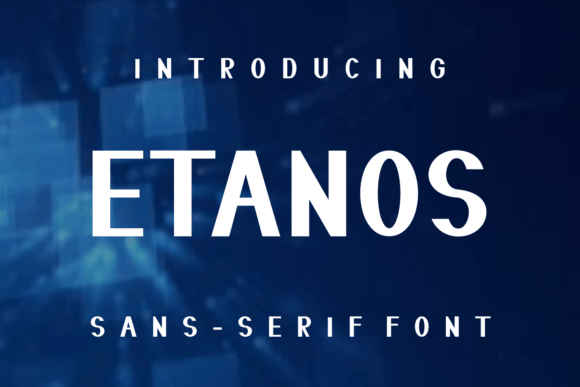 Etanos: A Modern Sans Serif Font for Craft Creations