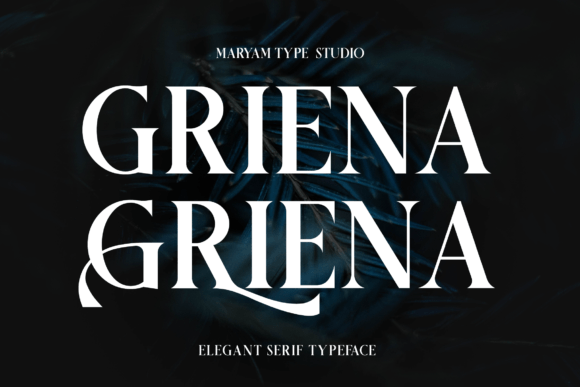Griena Serif Font for Handmade Creations