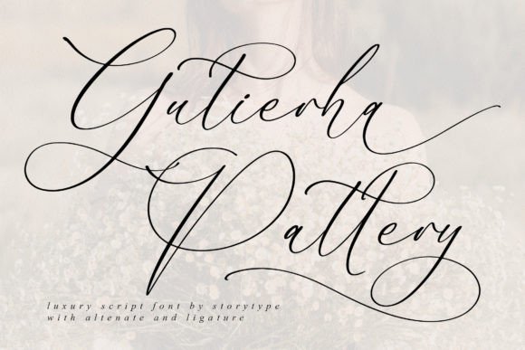 Gutierha Pattery: A Luxurious Script Font for Digital Creatives