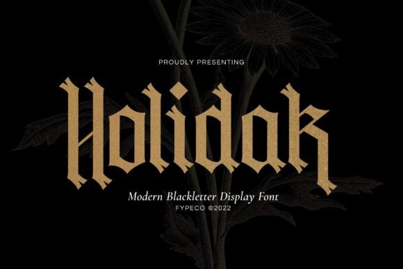 Holidak Font for Modern Web Design