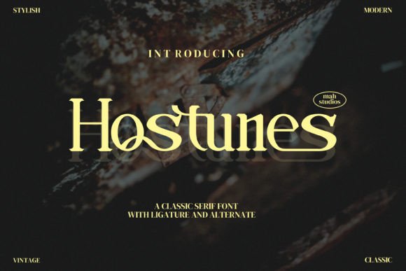 Hostunes: A Modern Serif Font for Polished Branding