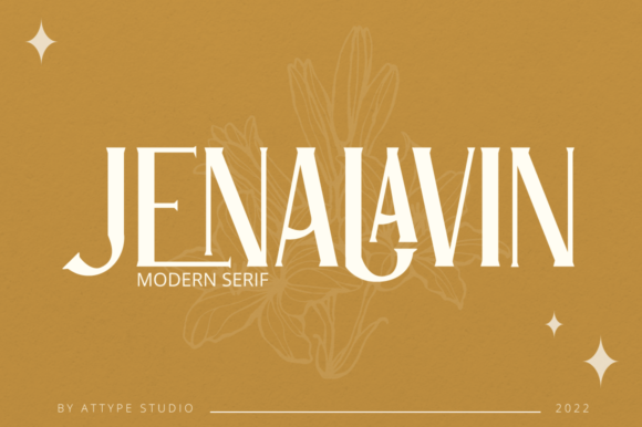 Jenalavin: A Modern Serif Font for Digital Branding