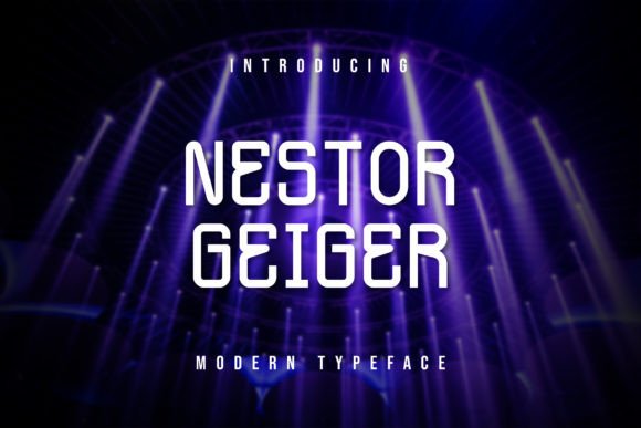 Nestor Geiger: A Modern Sans Serif Font for Bold Branding