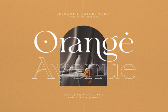 Orange Avenue: A Whimsical Serif Font for Creative Branding