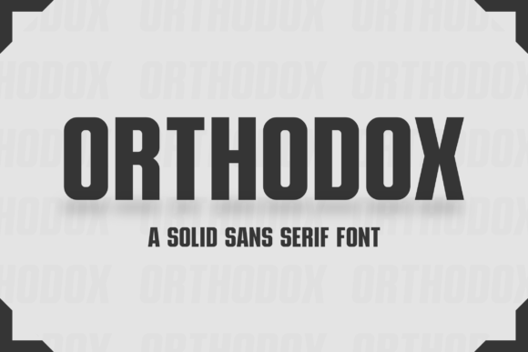 Orthodox Font for Professional Branding