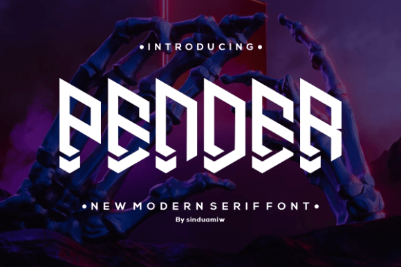 Pender: A Modern Serif Font for Bold Editorial Design
