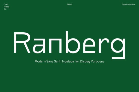 Ranberg Sans Serif Font for Modern Editorial Design