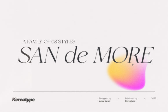 San De More Serif Font for Modern Branding