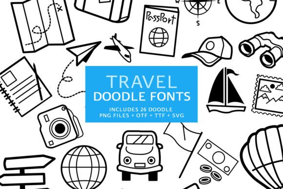 Travel Doodle: A Playful Script Font for Editorial Design