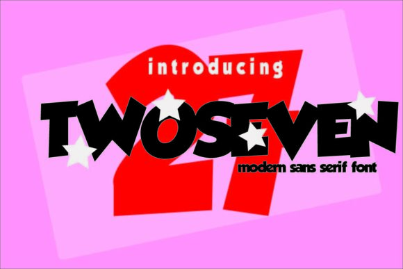 TwoSeven: A Modern Sans Serif Font for Editorial Elegance