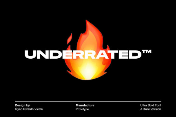 Underrated: A Modern Sans Serif Font for Digital Creatives