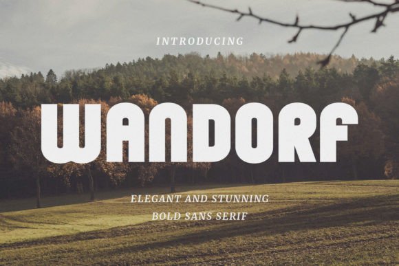 Wandorf Sans Serif Font for Handmade Creations